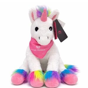 FOCO Inter Miami Unicorn Plush White Pink MLS Stuffed Animal Toy
